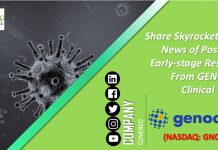 Share Skyrockets on news of positive early-stage results from GEN-009 Clinical Trials